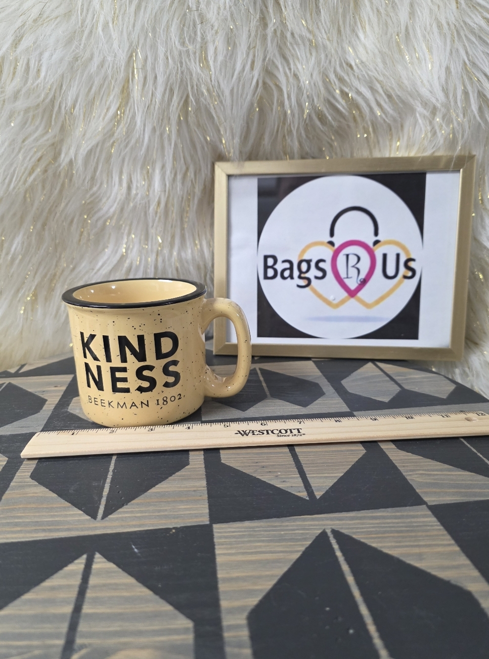 BEEKMAN 1802 CERAMIC KINDNESS COFFEE MUG NWOT NEVER USED RARE HTF